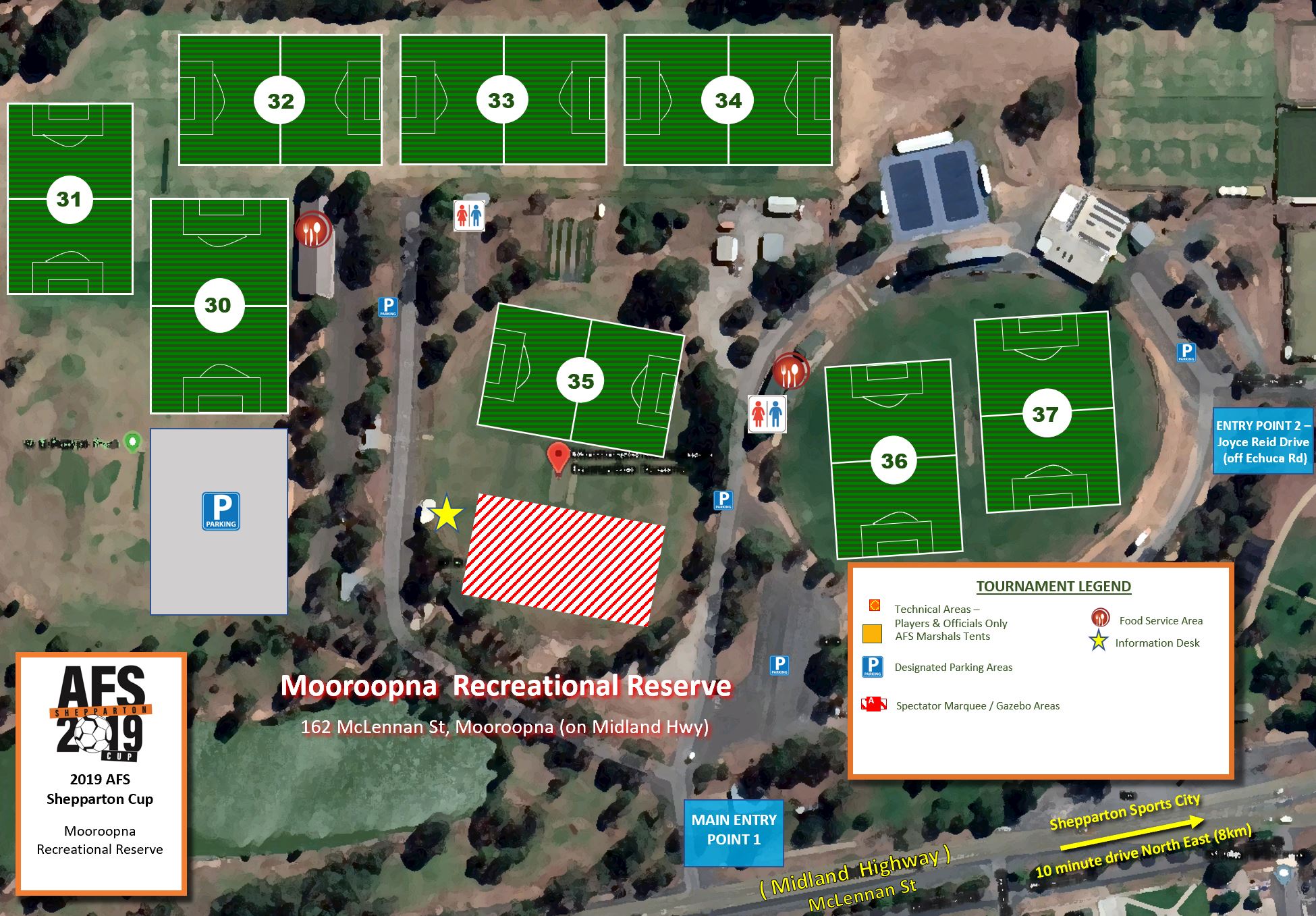 Mooroopna Recreation Reserve - AFS Shepparton Cup 2019 Results